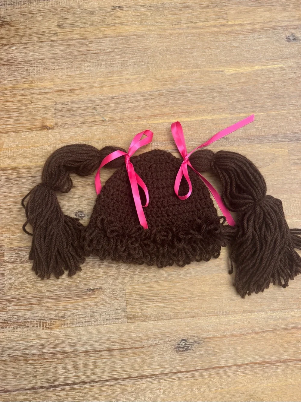 Kids Crochet cabbage patch doll pigtail wig 6-12months